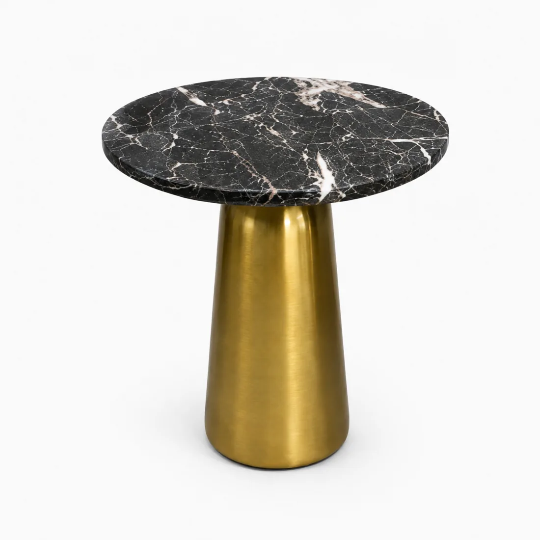Mesa auxiliar con cubierta de mármol